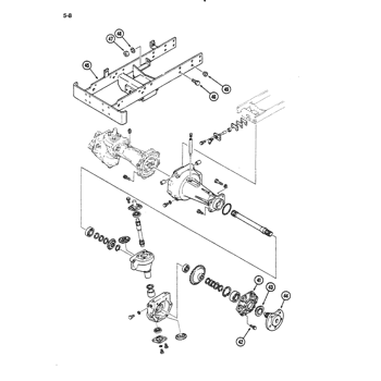 235) - CASE IH TRACTOR (1/86-12/88) (5-04) - FRONT AXLE, NON-ADJUSTABLE Case  Agriculture