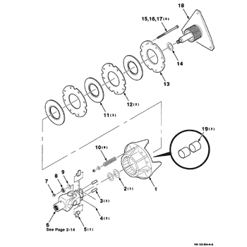 8575) - CASE IH MID-SIZE RECTANGULAR BALER (NORTH AMERICA) (1/95-12/00)  (08-020) - KNOTTER BLOWER ASSEMBLY-CONTINUED (PUMP & MOUNTING) Case  Agriculture