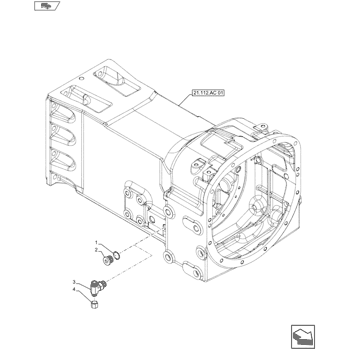 Farmall 105u Efficient Power Tractor Tier 4a S N Zxjrxxxxx 7 12 21 112 Ac 05 Std Var Transmission Housing Fitting W Front Pto W O Mid Mount Valves Case Agriculture