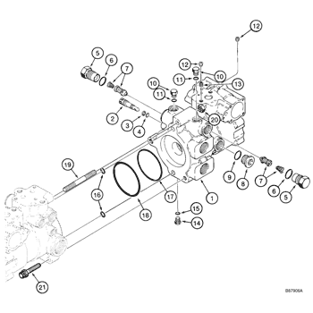 1845c Case Uni Loader Skid Steer Loader North America 1 85 12 01 06 13a Pump Assy Tandem Jaf Case Agriculture