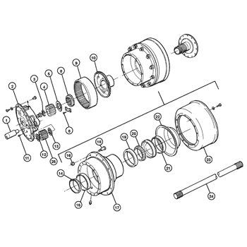 FLX4010) - FLOATER (8/04-8/06) (04-006) - REAR AXLE BRAKE, SERIAL#  Y8T024152 AND LATER Case Agriculture