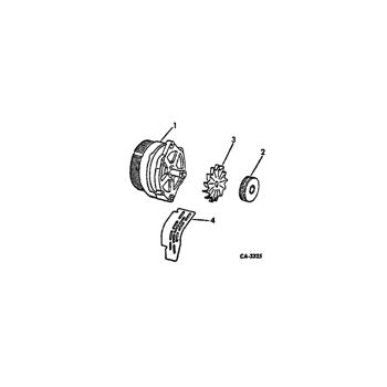 674) - INTERNATIONAL DIESEL TRACTOR (NORTH AMERICA) (1/73-12/77) (08-03) -  ELECTRICAL, ALTERNATOR-GENERATOR, DELCO REMY, WITH INTEGRAL SOLID STATE  VOLTAGE REGULATOR Case Agriculture