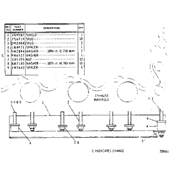 caterpillar d6c exhuast manifold