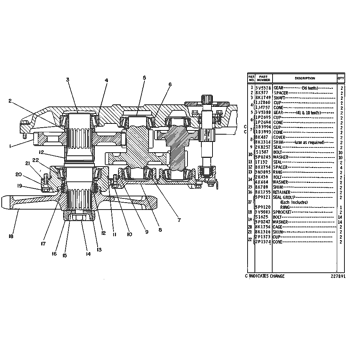 GEAR (36 teeth) 3V5378 - Caterpillar | AVSpare.com