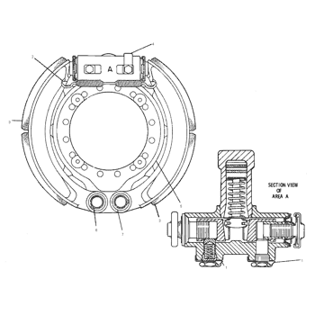 2V4347 WHEEL GP-FINAL DRIVE & BRAKE 4V7334-PAGE 136 8C8873 BEARING