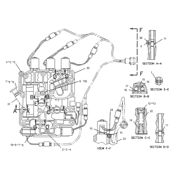 8C5321 CONTROL GP-TRANSMISSION S/N 1SF657-UP PART OF 5G7645 