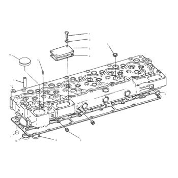 6n Cylinder Head Assembly S N 23c1266 1480 Part Of 2p6486 Cylinder Head 3306 Industrial Engine Avspare Com