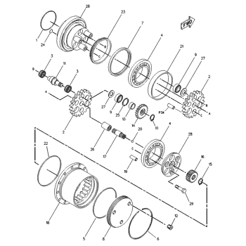 7I2312 FINAL DRIVE GP PART OF 1026460 FINAL DRIVE 307 EXCAVATOR