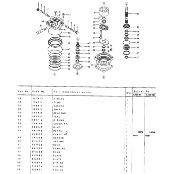 SWING MOTOR (For automatic swing brake) - Part 3 of 3 An