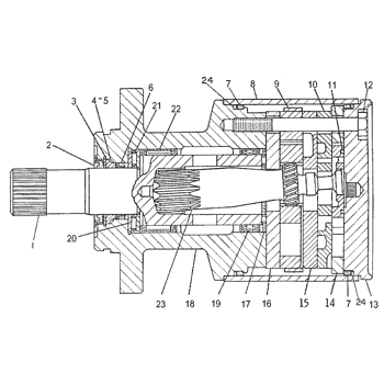 8J-5407 MOTOR GP-GEROTOR S/N 96U7046-7345 PART OF 5T-0410, 5T-0430