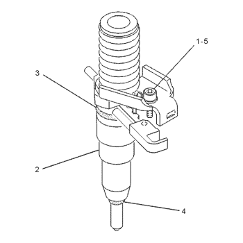 Caterpillar 1278213 Parts scheme INJECTOR GP-FUEL