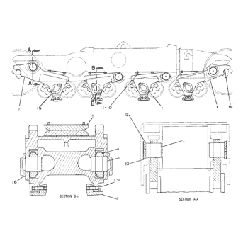 BOGIE AS-FRONT 7T5416 - Caterpillar