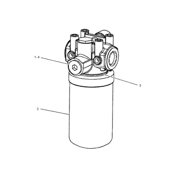 Caterpillar 1261813 Parts scheme FILTER-OIL