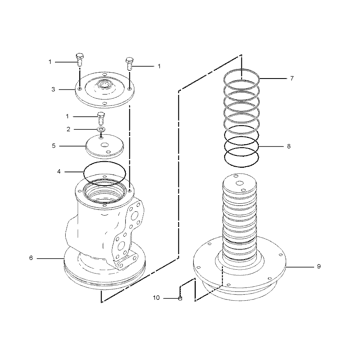 159-7841 SWIVEL GP S/N 6DN1-UP PART OF 111-6471 LINES GP-TRAVEL