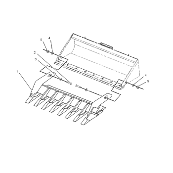 136-8729 BAR GP-TOOTH S/N 4NZ1-3399; 5FZ1-6699; 6BZ1-699 FOR USE WITH 72-IN  BUCKETS FIELD INSTALLATION 216 | AVSpare.com