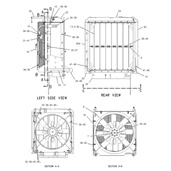 162-1568 RADIATOR & FAN GP S/N 3SW732-99999 PART OF 146-2734