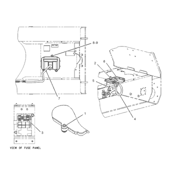 John Deere 6900 - Fuse location