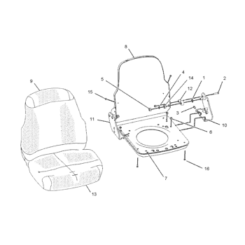 180-5796: Cushion Assembly-Seat