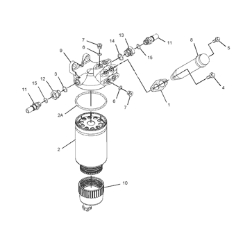 Caterpillar 1R0770 Parts scheme FILTER AS-WATER SEP & FUEL