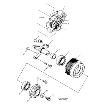PULLEY AS 3244225 - Caterpillar | AVSpare.com