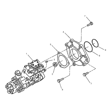 Caterpillar 3264634 Parts scheme PUMP GP-FUEL INJECTION