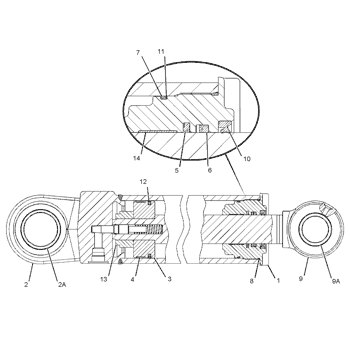 210 7076 Cylinder Gp Boom S N Ltg1 2342 1 65 Mm 4 8 In Bore X 943 Mm 37 1 In Stroke Part Of 340 1729 Backhoe Ar Extendable Stick 340 1728 Backhoe Ar Standard Stick An Attachment 4f Avspare Com