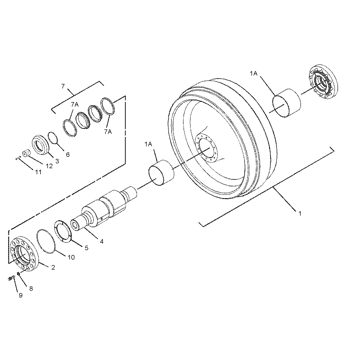 SHAFT-TRACK IDLER 1543309 - Caterpillar | AVSpare.com SHAFT-TRACK IDLER 1543309 - Caterpillar | AVSpare.com