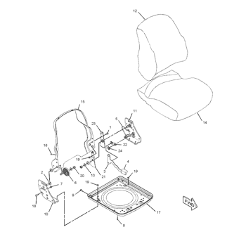 180-5796: Cushion Assembly-Seat