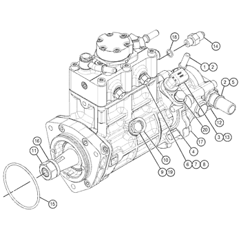 324-0532 PUMP GP-FUEL INJECTION S/N 4441-UP; SXJ153-UP PART OF 304-8755  PUMP GP-FUEL INJECTION ALSO AN ATTACHMENT TH337C