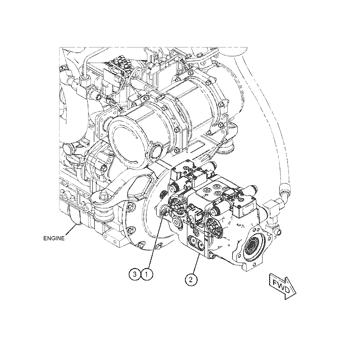 345-6592 LINES GP-HYDROSTATIC PART OF 388-8029 POWER TRAIN AR Type