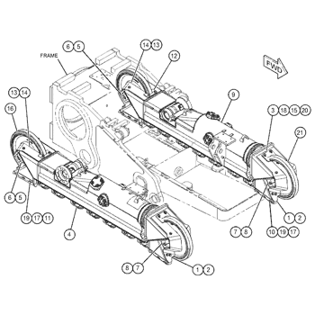 ROLLER GP-TRACK-SINGLE FLANGE 2733989 - Caterpillar ROLLER GP-TRACK-SINGLE FLANGE 2733989 - Caterpillar