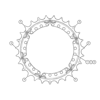 SEGMENT GP-SPROCKET 3633571 - Caterpillar | AVSpare.com SEGMENT GP-SPROCKET 3633571 - Caterpillar | AVSpare.com