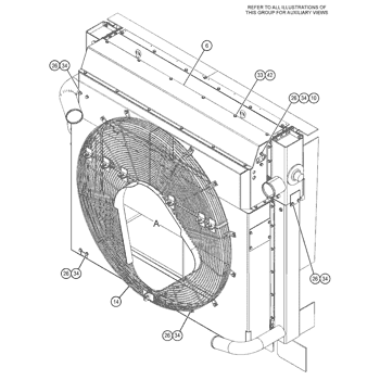 351 1285 Radiator Gp S N Rcy1 Up Part Of 4 6575 Radiator Gp R3000h Load Haul Dump Avspare Com