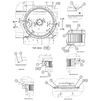 GEAR & BEARING GP-SWING 4893466 - Caterpillar | AVSpare.com