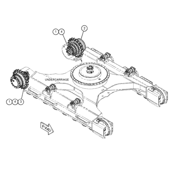 557-5878 DRIVE GP-FINAL -WITH MOTOR, LH S/N ZBN1-UP PART OF 557 