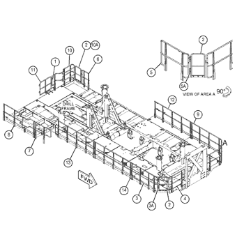 GUARDRAIL AS 5265572 - Caterpillar | AVSpare.com