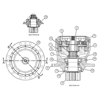 SHAFT-PINION 5705836 - Caterpillar | AVSpare.com