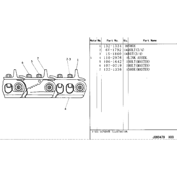 TRACK ROLLER FRAME GROUP (1989799 N/S) EFFECTIVE WITH SERIAL NO 