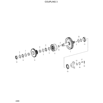 ZGAQ-01818 Hyundai HCE SEAL-SHAFT