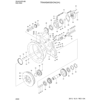 オデステラ部品 35/40/45D-9S,50D-9SA TRANSMISSION(3/4) EPC Hyundai HCE online