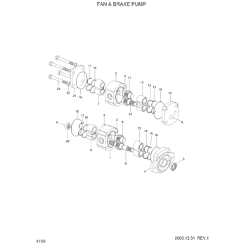 ZUAH-00175 Hyundai HCE SEAL KIT(5,14-18) | Caterpillar