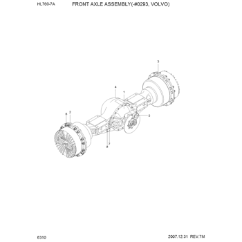 HL760-7A RR DIFFERENTIAL ASSY(-#0293, VOLVO) EPC Hyundai HCE HL760-7A RR DIFFERENTIAL ASSY(-#0293, VOLVO) EPC Hyundai HCE