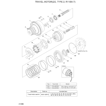XKAY-00452 Hyundai HCE ROTARY KIT | Caterpillar