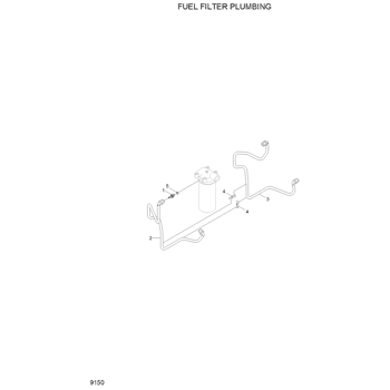 3974867 Hyundai HCE TUBE-FUEL SUPPLY