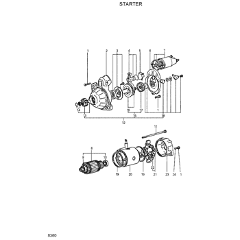 R210ECONO STARTER MOUNTING EPC Hyundai HCE online