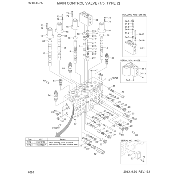 XKBF-01256 Hyundai HCE HOLDING KIT-A1 | Caterpillar