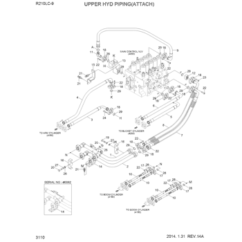 31Q6-12350 Hyundai HCE HOSE ASSY