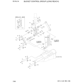 61Q6-42040 Hyundai HCE CONTROL LINK-LH | Caterpillar