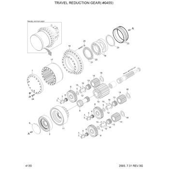 R320LC-7 TRAVEL MOTOR(#0456-) EPC Hyundai HCE online