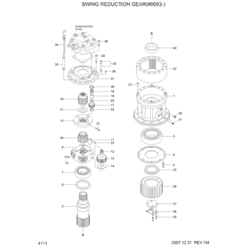 XKAQ-00261 Hyundai HCE CARRIER ASSY-NO 1